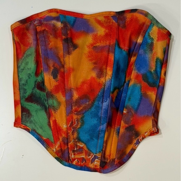 PrettyLittleThing Abstract Corset Top - Picture 5 of 5
